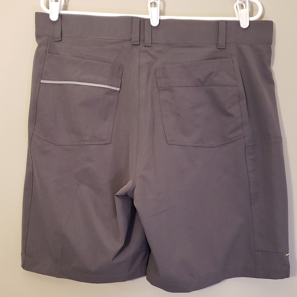 LL Bean Mens M Comfort Cycling Short W/ Liner Alloy Gray UPF 50+ Stretch 515858 - Picture 3 of 10